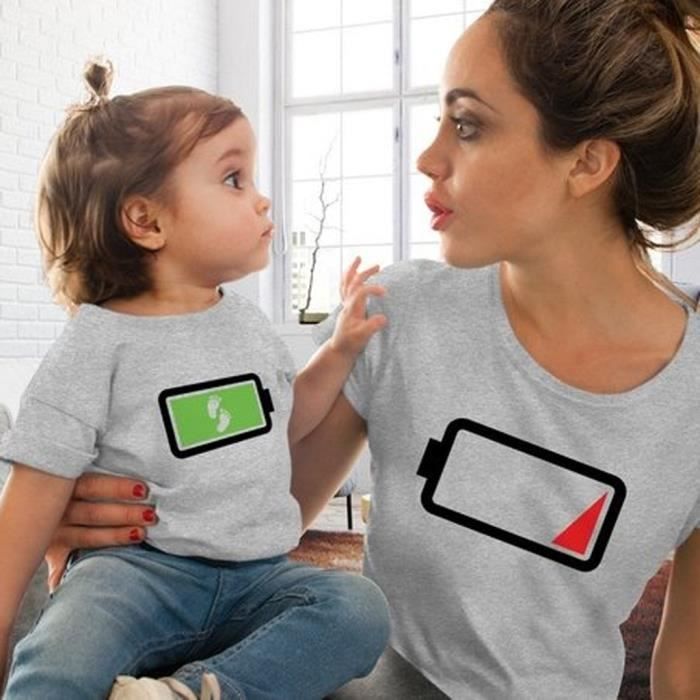 Ete Mode Parent Vetements Pour Enfants Assortis Maman Et Bebe Mignon T Shirt Puissant Gris Sky1315 Gris Cdiscount Pret A Porter Ete Mode Parent Vetements Pour Enfants Assortis Maman Et Bebe Mignon T Shirt Puissant Gris Sky1315 Gris Cdiscount Pret A Porter