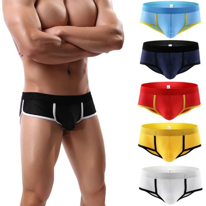 slip homme sexy lycra carreaux verts noirs confort qualité européenne