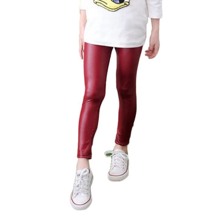 Legging store cuir enfant