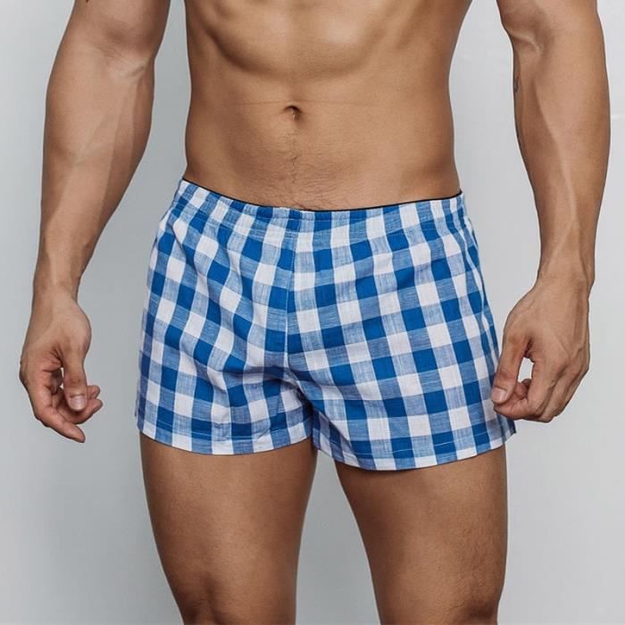 Sous-vêtement,Homme Sous Vêtements Boxeurs Coton Sous Vêtements De Haute  Qualité Culotte De Sous Vêtements Boxer - Type 530 Blue Blanc - Cdiscount  Prêt-à-Porter