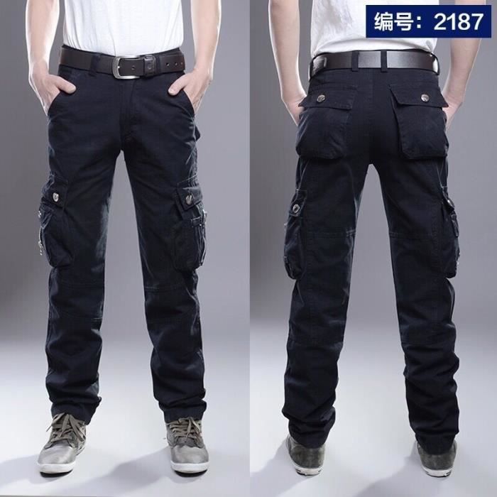 Pantalon cargo décontracté pour hommes, pantalon long de travail