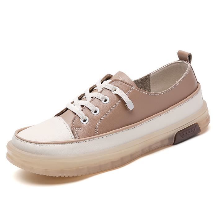 basket femme confort cuir