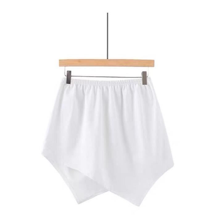 Jupe,Jupes ?� carreaux fendues, chemise asym?�trique, ourlet, ?�lastique, taille haute, noir, blanc 