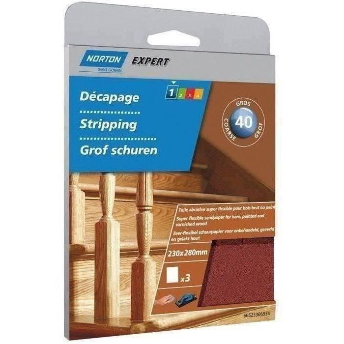 Toile abrasive superflex grain 40 x3 sc