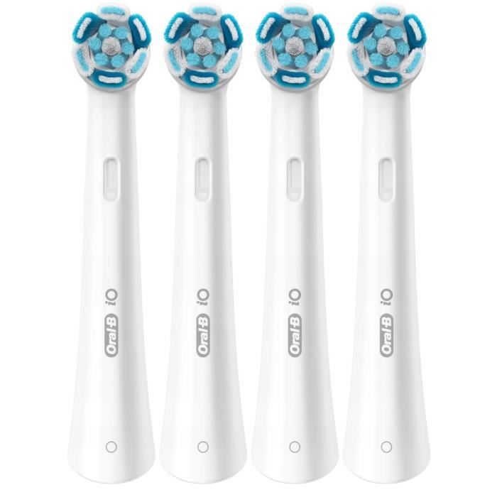 Pack De 2 Brossettes Oral-B IO Ultimate Clean - Recharges Pour Brosse à Dents électrique - Blanc