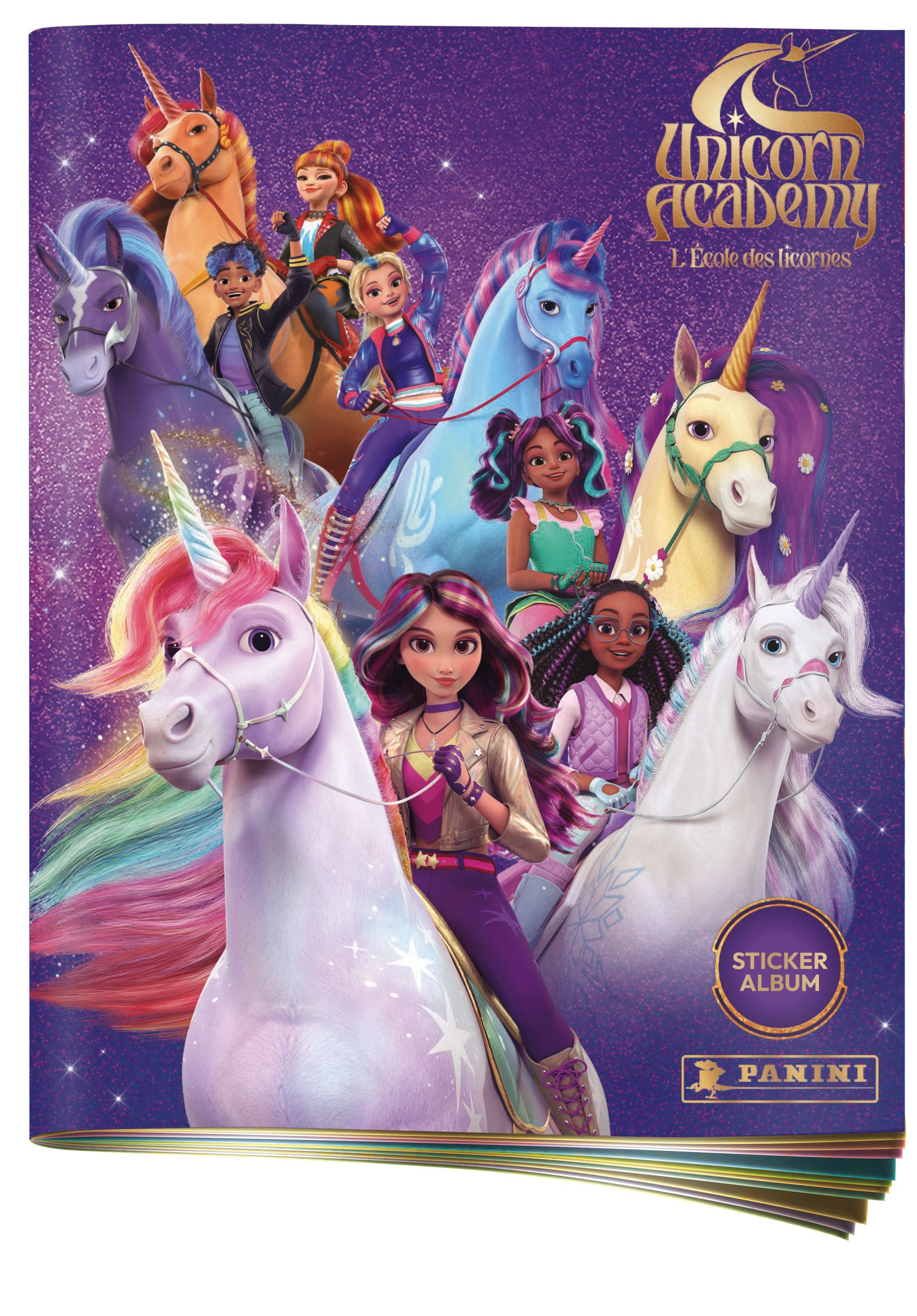 Album PANINI L'École Des Licornes – 192 Stickers avec Effets Brillants