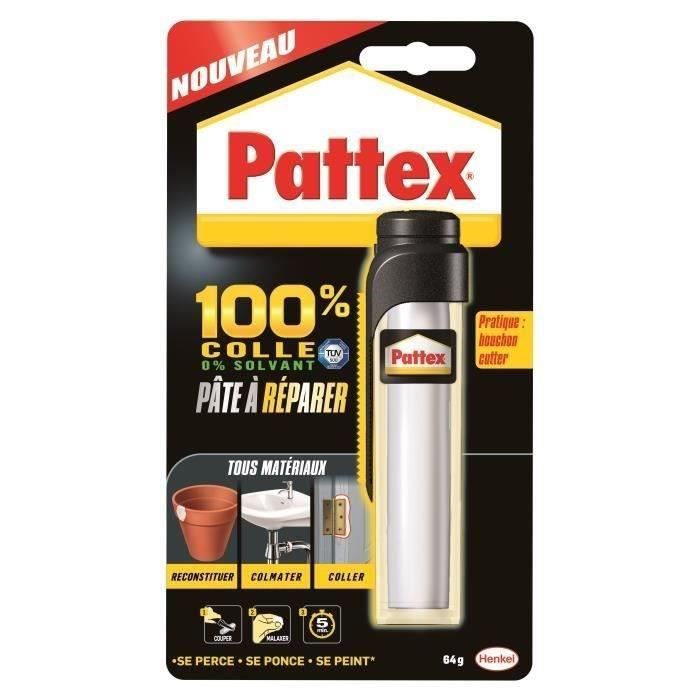 Colle Pâte 100% Colle 0% Solvant Pattex Le Tube De 64g