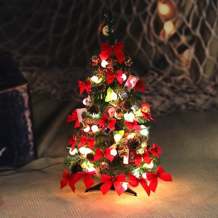 Sapin de Noel Artificiel Petit Sapin de Noel avec Decoration et