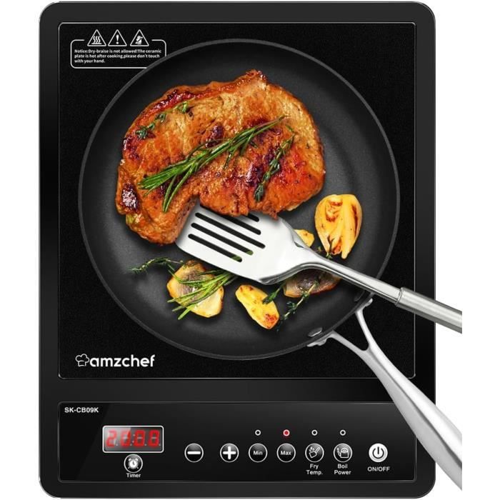 TABLE DE CUISSON A INDUCTION 2000 W - La Cuisine de Mimi