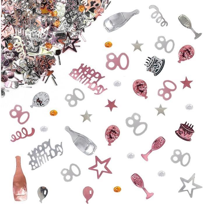 SANTEX 4604-70, Sachet De 6 Confetts 6x5cm Annversare, Or Palleté