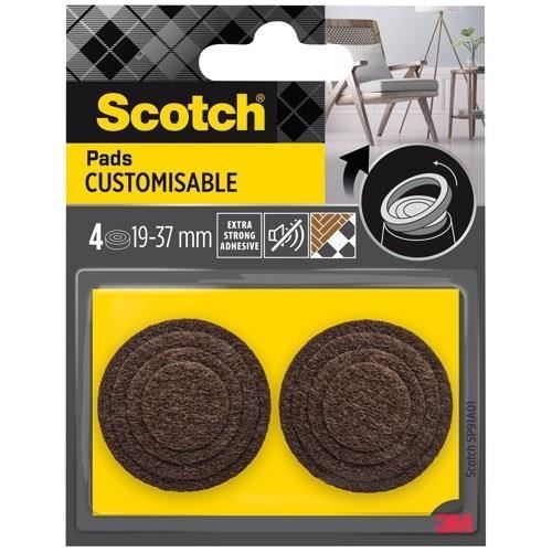 Patin anti rayures adhésif feutre rond Scotch ø37 mm - vue 2