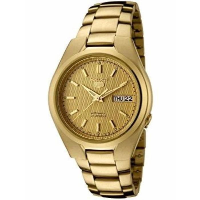 Montre Bracelet SEIKO Montre automatique à cadran doré pour femme, 5 doré  RDXSR , - Achat/vente montre Jaune - Cdiscount