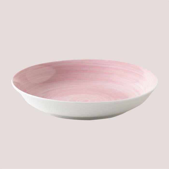 Van Well Lot De 6 Bols à Pâtes En Porcelaine | 500 Ml - Ø 30 Cm - Blanc Brillant - Lave-vaisselle Safe