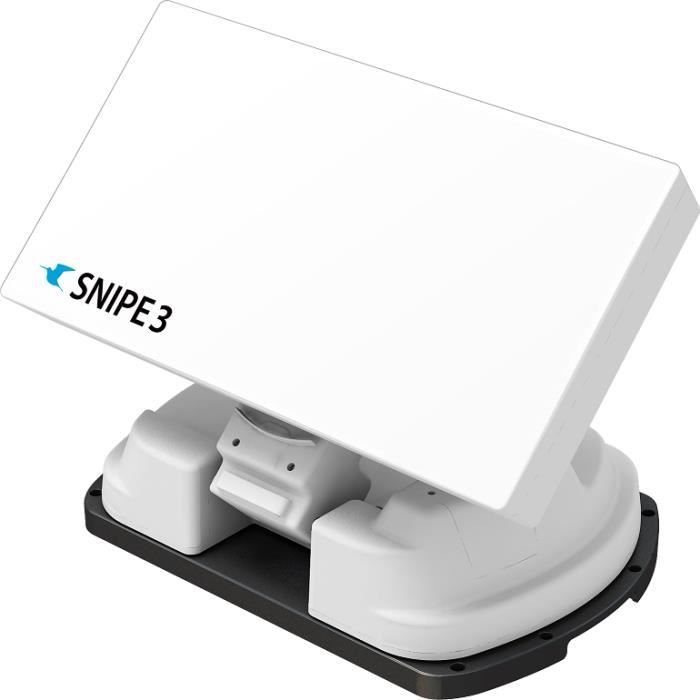 Antenne Satellite Automatique - SELFSAT - SNIPE V3 - 9 Satellites - DiSEqC 1.0/1.1 - Blanc