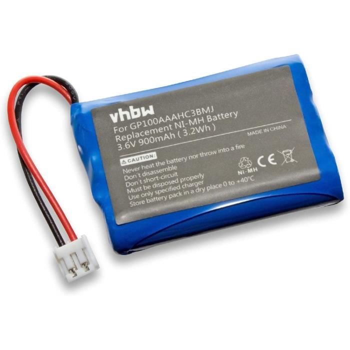 vhbw NiMH battery 2000mAh (6V) for video camera camcorder such as Panasonic VW-VBS1E, VW-VBS2