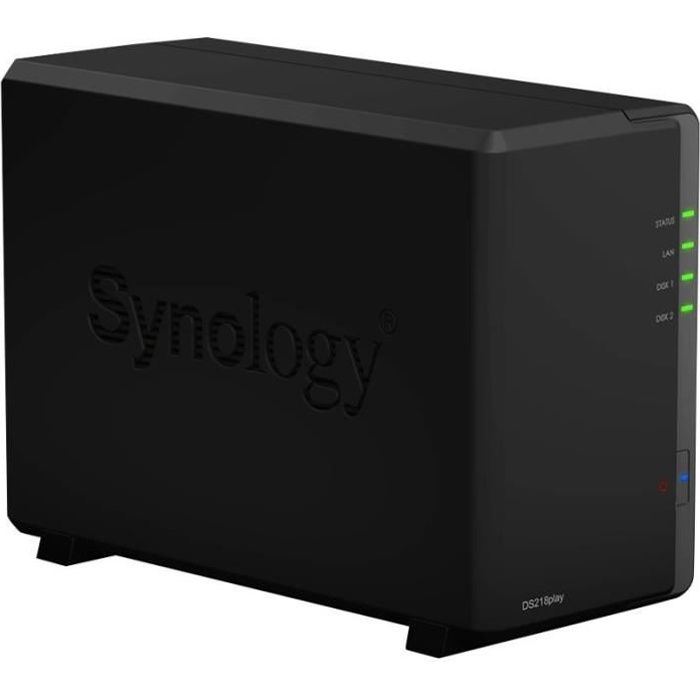 synology serveur de stockage nas ds218play 2 baies boitier nu cdiscount informatique
