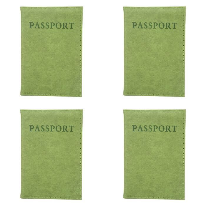 2 Pièces Protège Passeport Et 2 Pièces Étiquettes à Bagage, Etui Porte