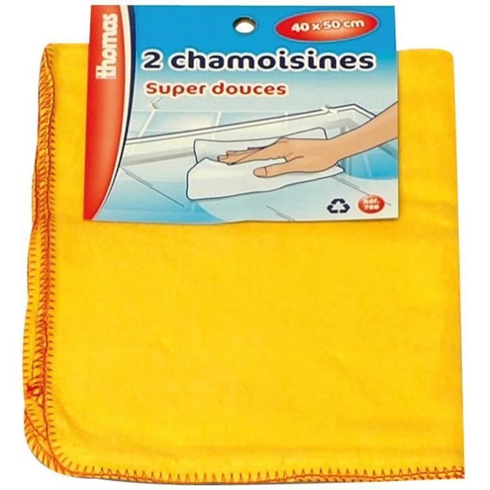 Lot De 2 Peau De Chamois Voiture, Peau De Chamois Naturelle, Chamoisée Cuir Véritable Pour Nettoyage Complet Et Séchage De Vitres Et Miroirs(60 X 40cm