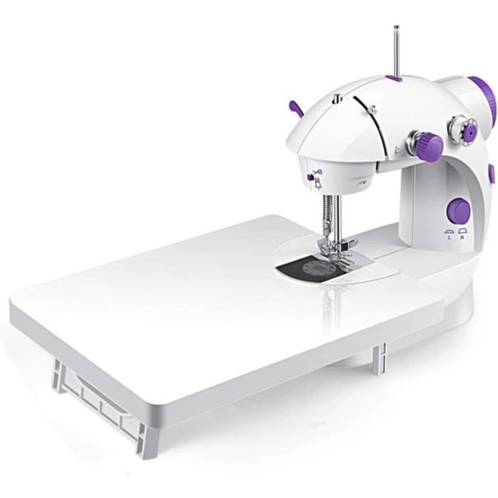 Table de l'UE violette - Mini Machine à coudre électrique multifonctionnelle Portable Table de l'UE violette - Mini Machine à coudre électrique multifonctionnelle Portable