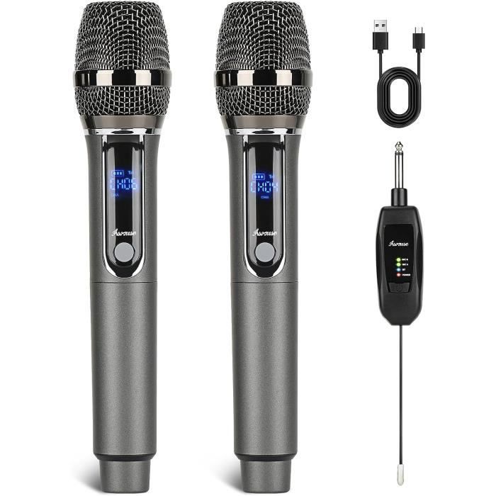 Microphone Sans Fil Bluetooth 70M Systèmes De Micro Uhf Double