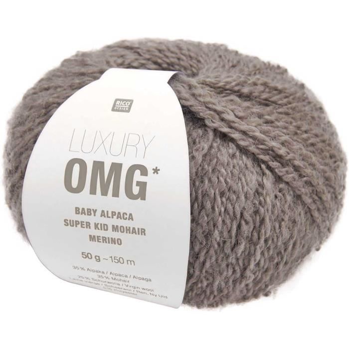 Lot De 10 Pelotes Laine Alpaga Gris Noir - Fabriqué En Italie, Idéal Tricot Crochet, Neuf