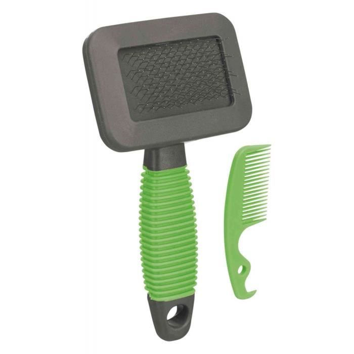 Trixie - Brosse souple Rongeur avec peigne de nettoyage