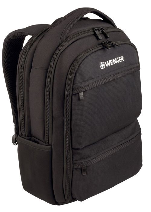 wenger fuse sac à dos black logo pour pc/mac/tablette 16'' - noir