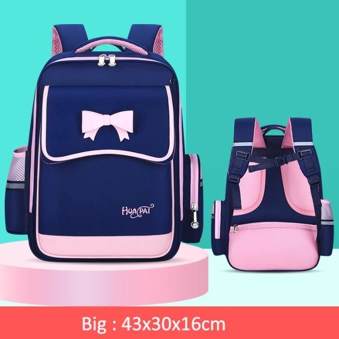 Lot De 3 Sacs à Dos Filles Avec Nœud Kawaii - Nylon Léger - Sac à Dos + Sac Bandoulière + Petite Pochette - Rose - Pour école, Voyages