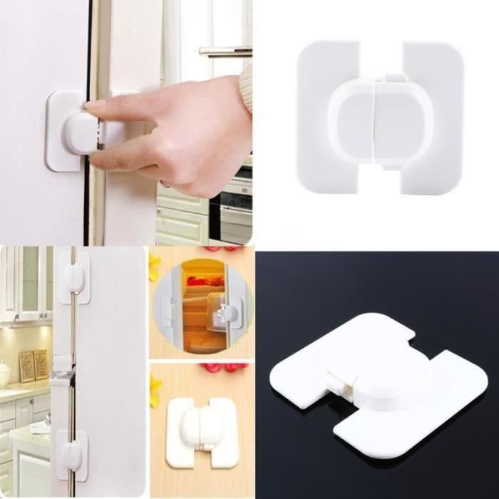 Serrure De Sécurité Enfant Pour Frigo - Code 4 Chiffres - Installation Facile Sans Clé - Protection Pour Bébés Et Animaux