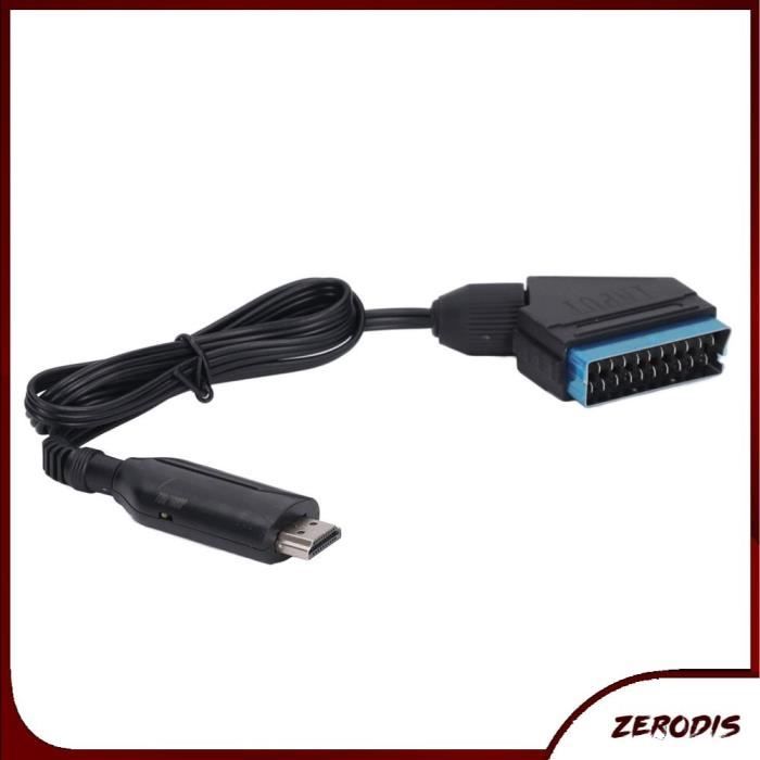 Câble électrique GENERIQUE SCART / HDMI vers HDMI 720P 1080P