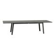 Table extensible alu 12p graphite Pavane Hespéride - Noir graphite-1