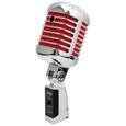 Pronomic DM-66R Elvis microphone dynamique rouge SET-1