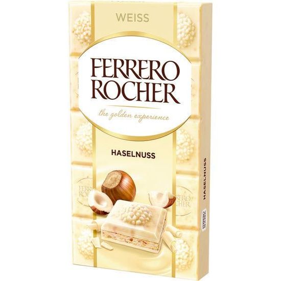 Ferrero Rocher Noisette chocolat blanc 90g - Cdiscount Au quotidien