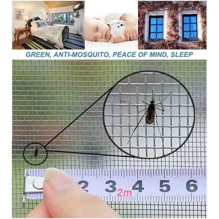 Filet de protection pour chat 80x100cm, moustiquaire autocollante pour fenêtres, maille anti