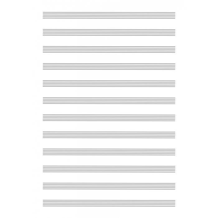 Cahier De Portée Musicale Cahier De Musique: Carnet De Partitions Avec 12 Portées Par Page - 100 Partition Cahier De Musique Pdf