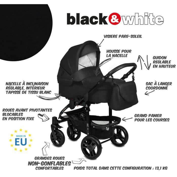 Poussette shop b&w isofix