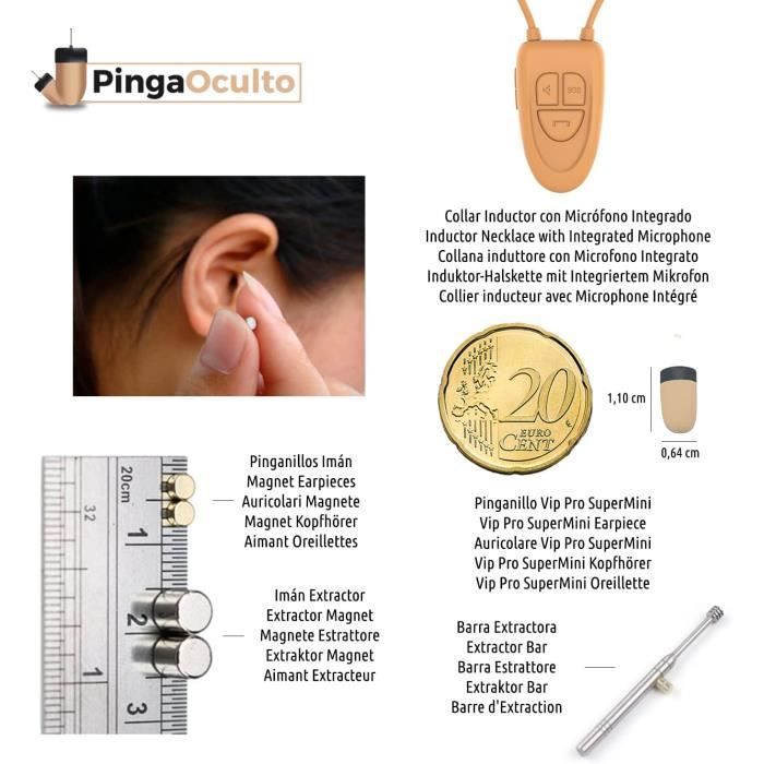 Oreillette Nano Oreillette Espion Nano V5 Bluetooth 3mm - Micro Caché