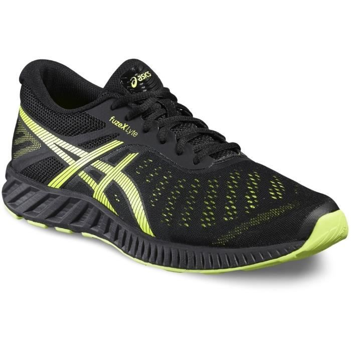 Asics FuzeX Lyte T620N 9007 Homme Baskets Noir Cdiscount Sport