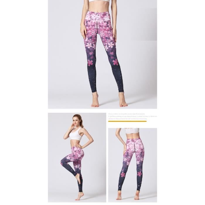 Femme Legging de Yoga Pantalon Ete Leggings Gym pour Femme Casual Gradient Print Legging Anti Cellulite Fitness Taille Haute Rouge Cdiscount Pret a Porter