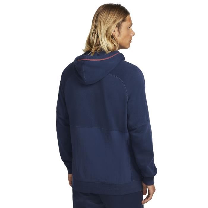 Nike FC Fleece Hoodie DC9024 410 Homme Bleu marine pulls molletonnes Bleu Cdiscount Pret a Porter