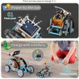 STEM Kit éducatif 12 en 1 Robot solaire , Cadeau ideal pour enfants âgés de 8 à 10 ans, Fonctionne à l'énergie solaire-2