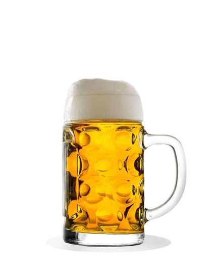 Chope à Bière Incassable Avec Poignée – Verre Robuste Intérieur/Extérieur, Passe Au Lave-Vaisselle