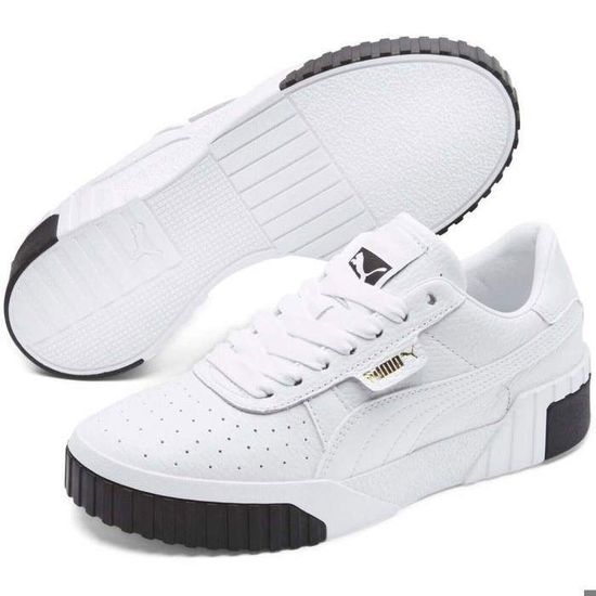 Basket Cuir Puma Cali Wn s Bianc Cdiscount Chaussures