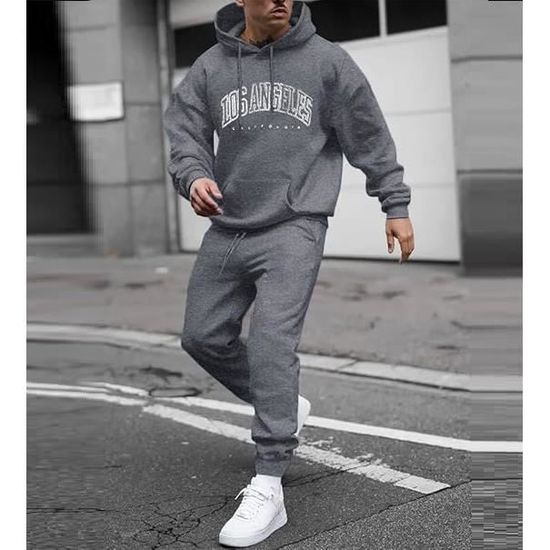 Ensemble Survêtement Homme Yutdeng - Sweat à Manches Longues + Pantalon Jogging - Confort Parfait Pour Le Sport Et Le Quotidien