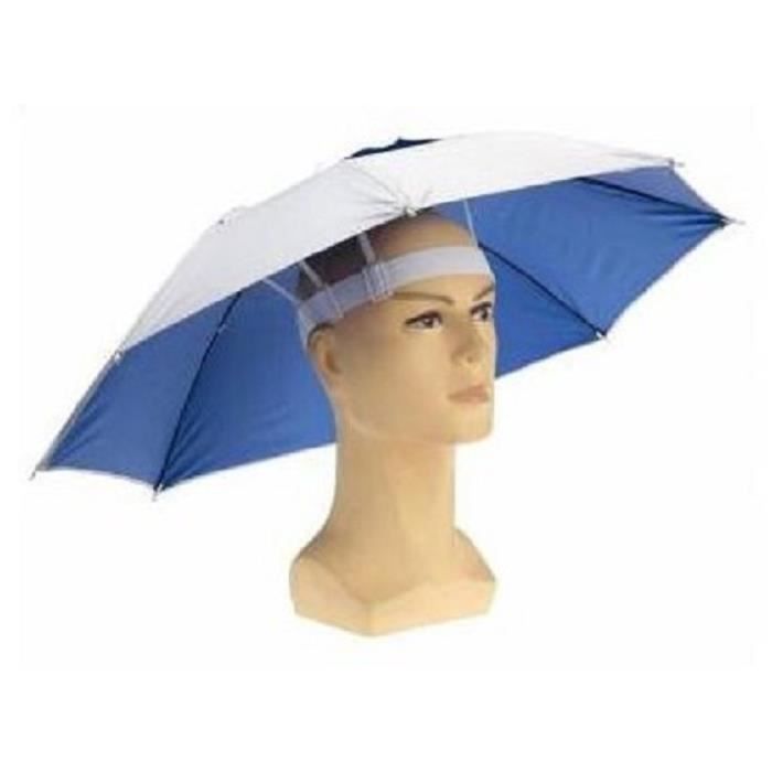 Chapeau Parapluie Pliable - Lot De 3 - Protection Soleil Et Pluie - Pour Pêche, Plage, Randonnée - 8