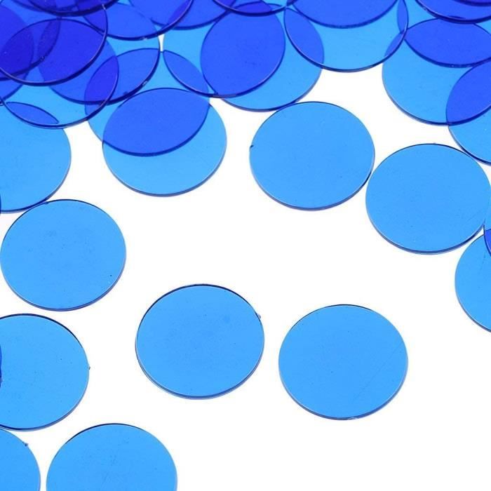 Uxcell Lot de 100 Jetons de Poker de 1,2 Pouce, Jetons de Bingo en Plastique, Compteurs d'Apprentissage, Disques de Comptage, Marqueurs Opaques pour Jeu de Mathématiques, Vert Foncé, Plat