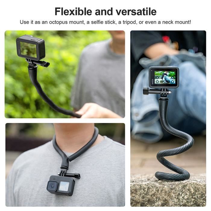 Support de montage flexible, Support de caméra Support de flexion  arbitraire Accessoires de caméra de sport - Cdiscount Appareil Photo