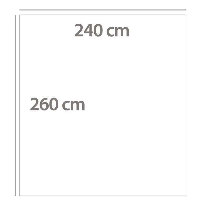 Couverture polaire microvelours 240x260 cm velvet marron ebene