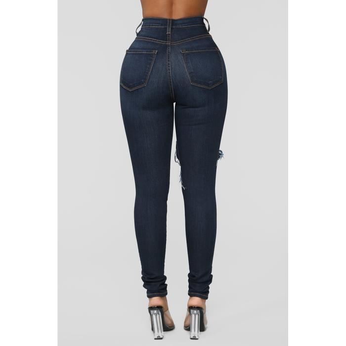 Jean slim shop a trou femme