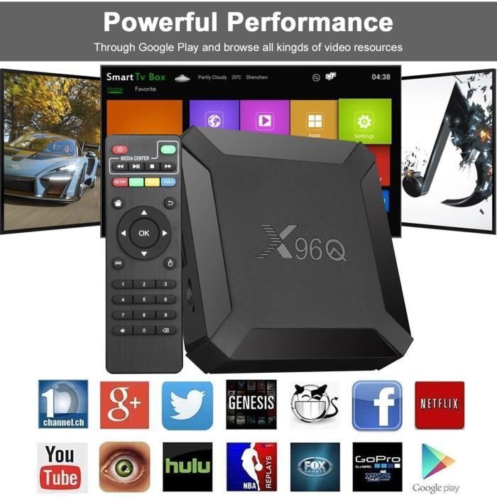 Box Android TV98 - Android 12.1, 4K HDR10, Quad Core, 2Go RAM + 16Go Stockage, Wi-Fi 2.4G/5G
